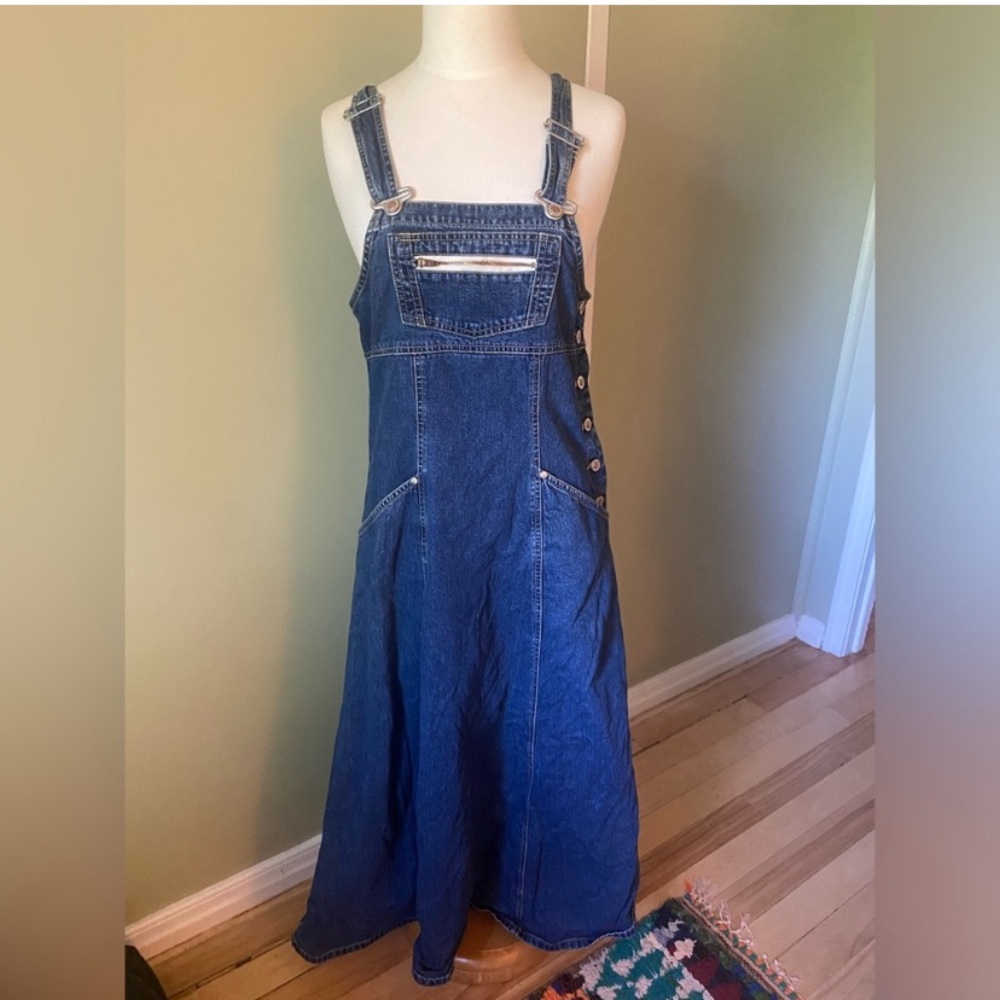 Levi’s Vintage Denim Overall Dress with Front Pocket